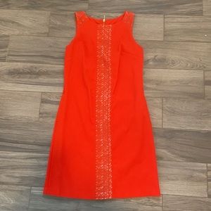 Orange dress with lace